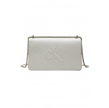 CALVIN KLEIN JEANS SCULPTED EW FLAP25 SHOULDER BAG ΤΣΑΝΤΑ ΓΥΝΑΙΚΕΙΑ WHITE