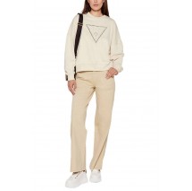 GUESS CN RACHELE TRIANGLE SWEATSHIRT ΜΠΛΟΥΖΑ ΦΟΥΤΕΡ ΓΥΝΑΙΚΕΙΑ BEIGE