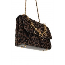 GUESS GIULLY II 2 COMP CNVRTBLE FLAP ΤΣΑΝΤΑ ΓΥΝΑΙΚΕΙΑ BROWN/BLACK