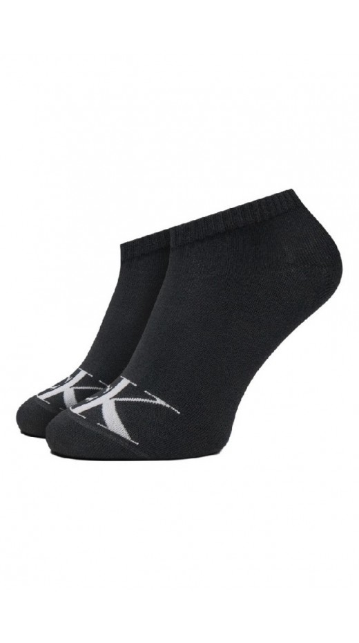 CALVIN KLEIN WOMEN SNEAKER 2P MONOGRAM ΚΑΛΤΣΕ ΓΥΝΑΙΚΕΙΕΣ BLACK