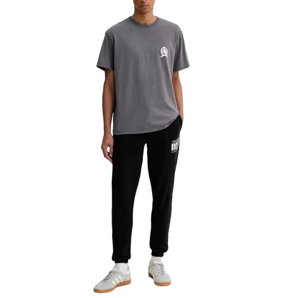TOMMY JEANS RLX CREST PLAY TEE T-SHIRT ΜΠΛΟΥΖΑ ΑΝΔΡΙΚΗ WASHED BLACK