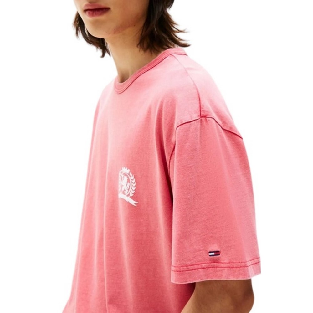 TOMMY JEANS RLX CREST PLAY TEE T-SHIRT ΜΠΛΟΥΖΑ ΑΝΔΡΙΚΗ RED