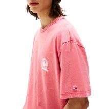 TOMMY JEANS RLX CREST PLAY TEE T-SHIRT ΜΠΛΟΥΖΑ ΑΝΔΡΙΚΗ RED
