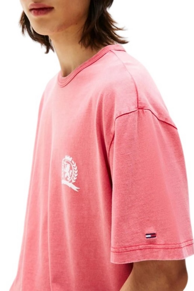TOMMY JEANS RLX CREST PLAY TEE T-SHIRT ΜΠΛΟΥΖΑ ΑΝΔΡΙΚΗ RED