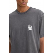 TOMMY JEANS RLX CREST PLAY TEE T-SHIRT ΜΠΛΟΥΖΑ ΑΝΔΡΙΚΗ WASHED BLACK