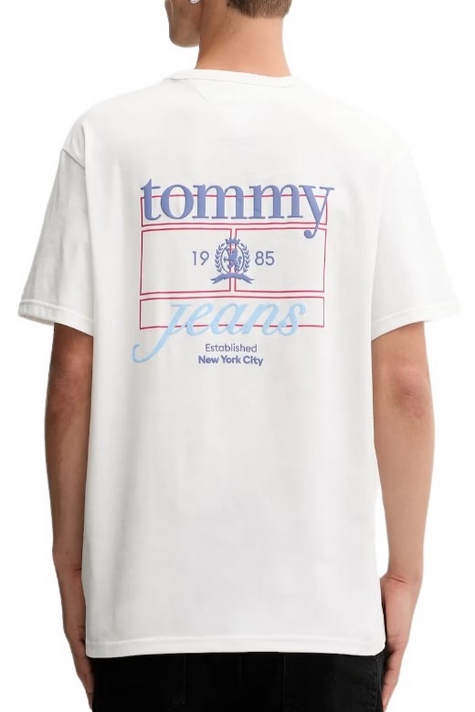 TOMMY JEANS RLX CREST PLAY TEE T-SHIRT ΜΠΛΟΥΖΑ ΑΝΔΡΙΚΗ OFF WHITE