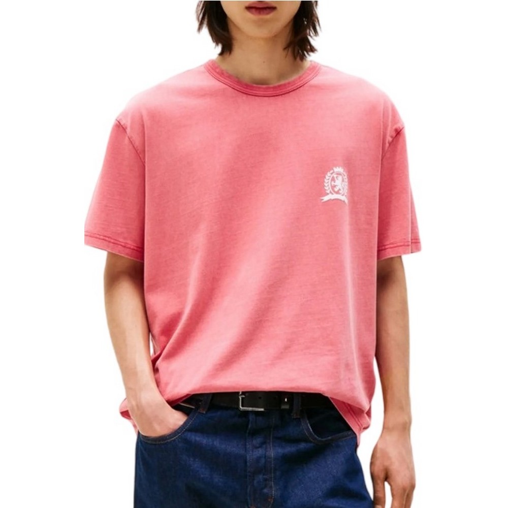 TOMMY JEANS RLX CREST PLAY TEE T-SHIRT ΜΠΛΟΥΖΑ ΑΝΔΡΙΚΗ RED