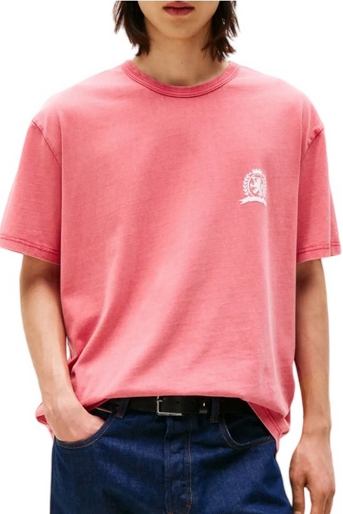 TOMMY JEANS RLX CREST PLAY TEE T-SHIRT ΜΠΛΟΥΖΑ ΑΝΔΡΙΚΗ RED