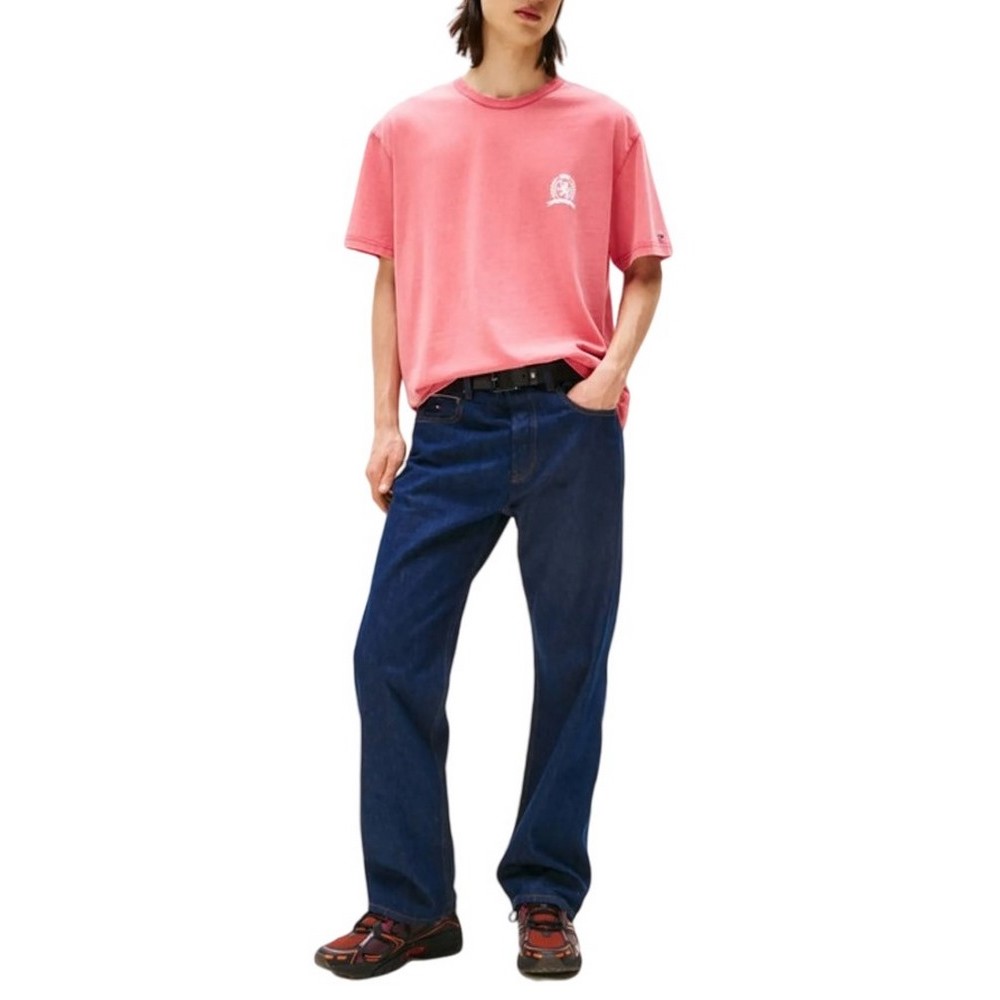 TOMMY JEANS RLX CREST PLAY TEE T-SHIRT ΜΠΛΟΥΖΑ ΑΝΔΡΙΚΗ RED