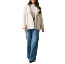 GUESS MARISTELLA FAUX SHEARLING JKT ΜΠΟΥΦΑΝ ΓΥΝΑΙΚΕΙΟ WHITE