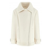 GUESS MARISTELLA FAUX SHEARLING JKT ΜΠΟΥΦΑΝ ΓΥΝΑΙΚΕΙΟ WHITE