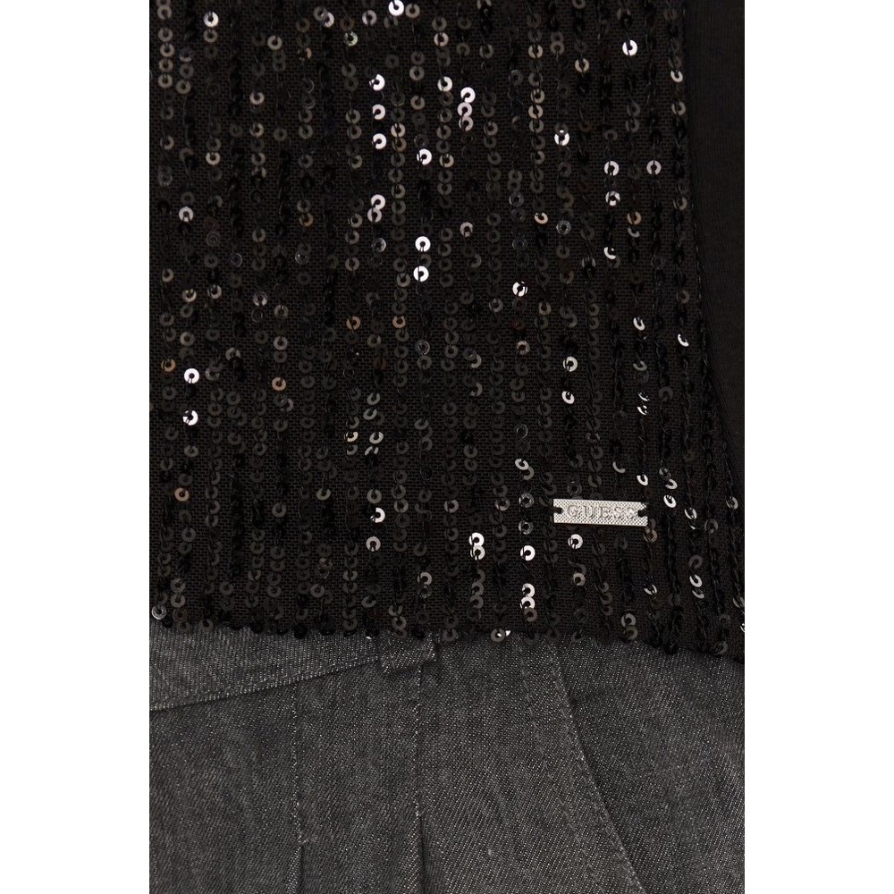 GUESS ALEXIA SEQUINS TANK TOP ΤΟΠΓΥΝΑΙΚΕΙΟ BLACK