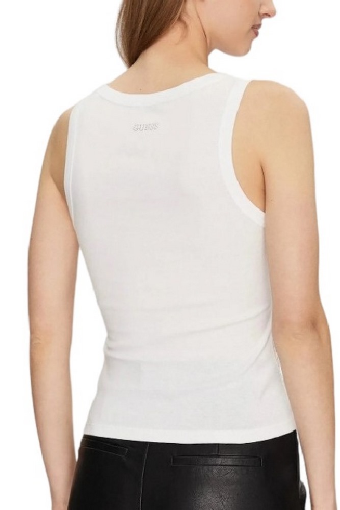 GUESS ALEXIA SEQUINS TANK TOP ΤΟΠΓΥΝΑΙΚΕΙΟ WHITE
