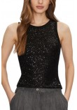 GUESS ALEXIA SEQUINS TANK TOP ΤΟΠΓΥΝΑΙΚΕΙΟ BLACK