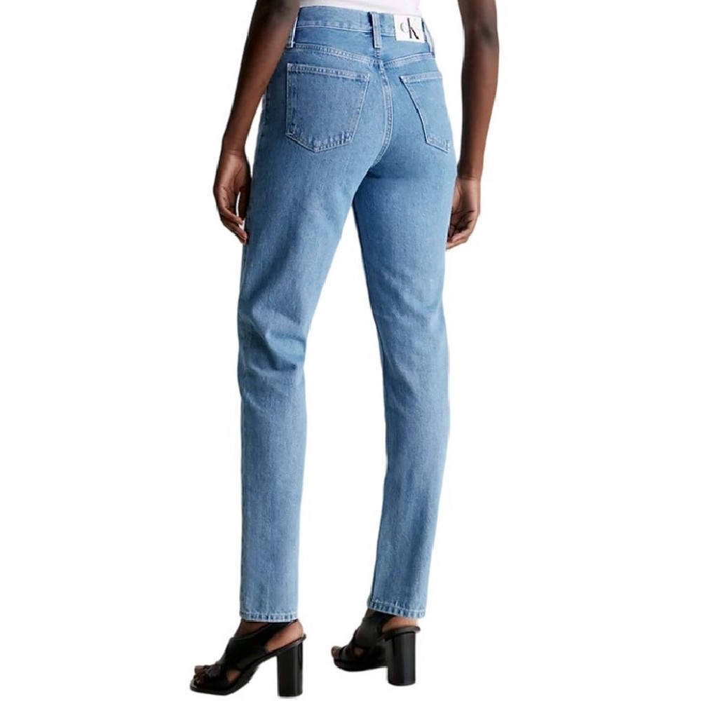 CALVIN KLEIN JEANS MOM JEAN ΠΑΝΤΕΛΟΝΙ ΓΥΝΑΙΚΕΙΟ DENIM LIGHT