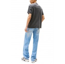 TOMMY JEANS RLX  LABEL TEE T-SHIRT ΜΠΛΟΥΖΑ ΑΝΔΡΙΚΗ WASHED BLACK