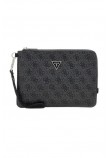 GUESS TORINO FLAT CLUTCH ΤΣΑΝΤΑ ΓΥΝΑΙΚΕΙΑ GREY