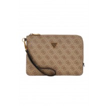 GUESS TORINO FLAT CLUTCH ΤΣΑΝΤΑ ΓΥΝΑΙΚΕΙΑ BEIGE
