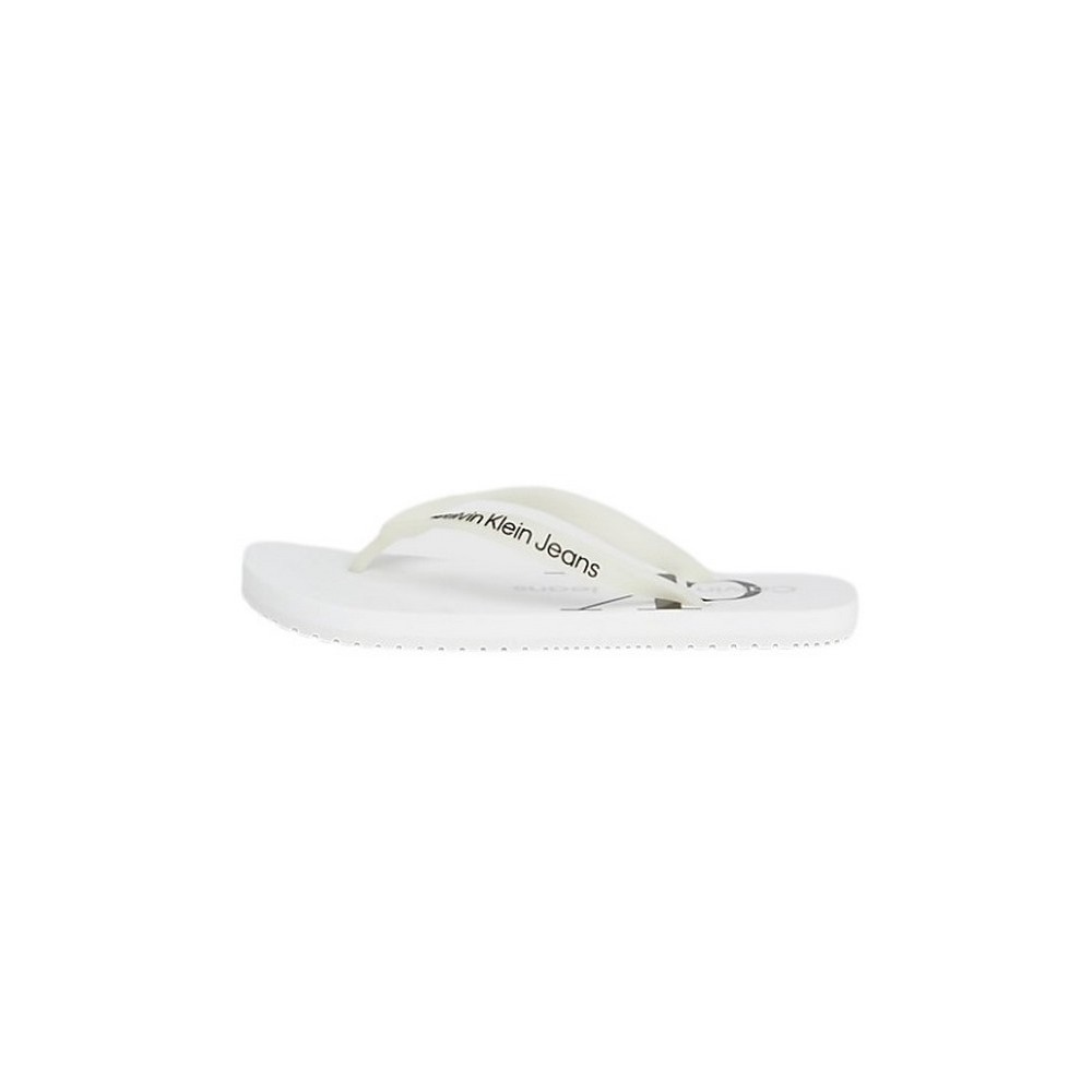 CALVIN KLEIN JEANS BEACH SANDAL ΠΑΝΤΟΦΛΑ ΓΥΝΑΙΚΕΙΑ WHITE