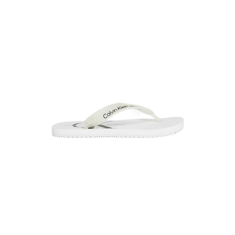 CALVIN KLEIN JEANS BEACH SANDAL ΠΑΝΤΟΦΛΑ ΓΥΝΑΙΚΕΙΑ WHITE