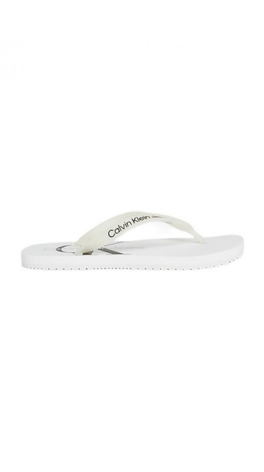 CALVIN KLEIN JEANS BEACH SANDAL ΠΑΝΤΟΦΛΑ ΓΥΝΑΙΚΕΙΑ WHITE