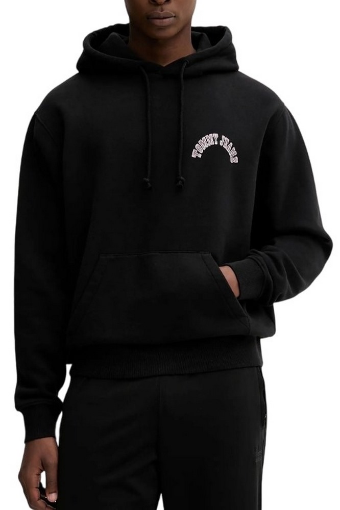 TOMMY JEANS RLX NOVELTY GRAPHIC HOODIE ΦΟΥΤΕΡ ΜΠΛΟΥΖΑ ΑΝΔΡΙΚΗ BLACK