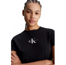 CALVIN KLEIN JEANS MONOLOGO BABY T-SHIRT ΜΠΛΟΥΖΑ ΓΥΝΑΙΚΕΙΑ BLACK