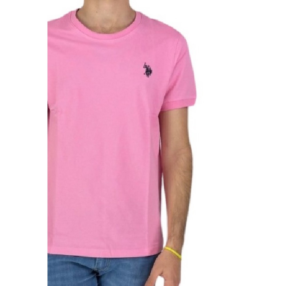 U.S POLO ASSN BREN 000272 CHL4 T-SHIRT ΜΠΛΟΥΖΑ ΑΝΔΡΙΚΗ PINK