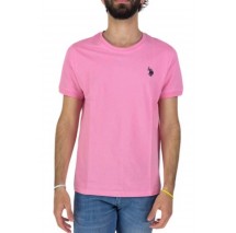 U.S POLO ASSN BREN 000272 CHL4 T-SHIRT ΜΠΛΟΥΖΑ ΑΝΔΡΙΚΗ PINK