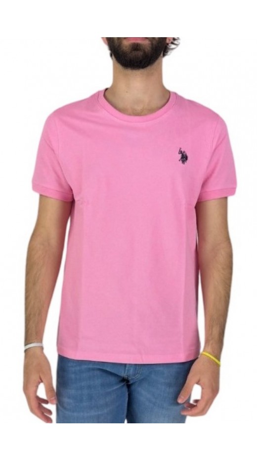 U.S POLO ASSN BREN 000272 CHL4 T-SHIRT ΜΠΛΟΥΖΑ ΑΝΔΡΙΚΗ PINK