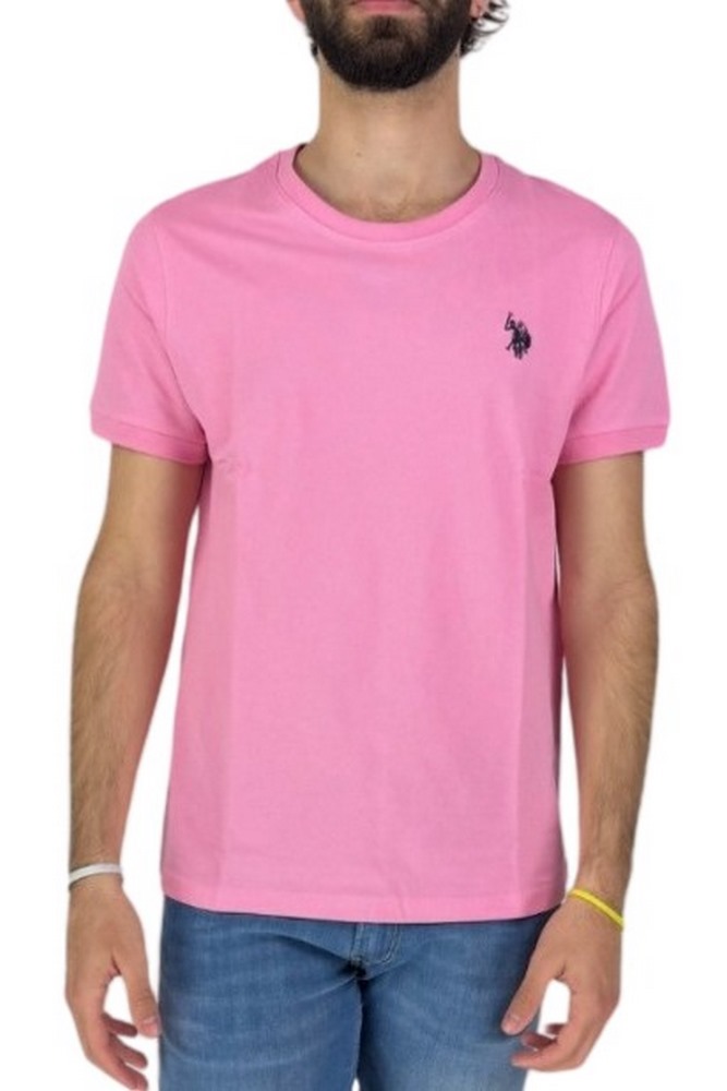 U.S POLO ASSN BREN 000272 CHL4 T-SHIRT ΜΠΛΟΥΖΑ ΑΝΔΡΙΚΗ PINK