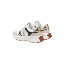 GUESS LUCKEI FLPLUCPEL12 ΠΑΠΟΥΤΣΙ ΓΥΝΑΙΚΕΙΟ WHITE/BROWN