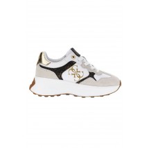 GUESS LUCKEI FLPLUCPEL12 ΠΑΠΟΥΤΣΙ ΓΥΝΑΙΚΕΙΟ WHITE/BROWN
