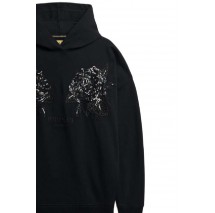 SUPERDRY D3 OVIN TATTOO EMBELLISH OVERSIZE HOOD ΦΟΥΤΕΡ ΜΠΛΟΥΖΑ ΓΥΝΑΙΚΕΙΑ BLACK