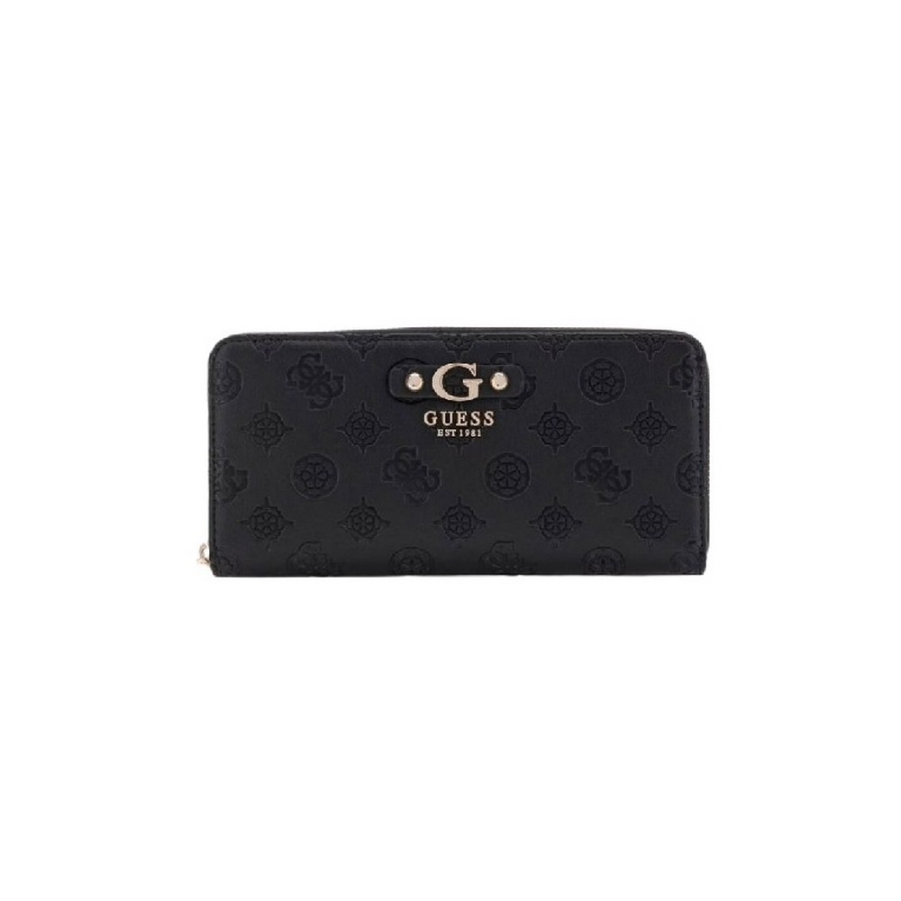 GUESS GERTY SLG LARGE ZIP AROUND ΠΟΡΤΟΦΟΛΙ ΓΥΝΑΙΚΕΙΟ BLACK