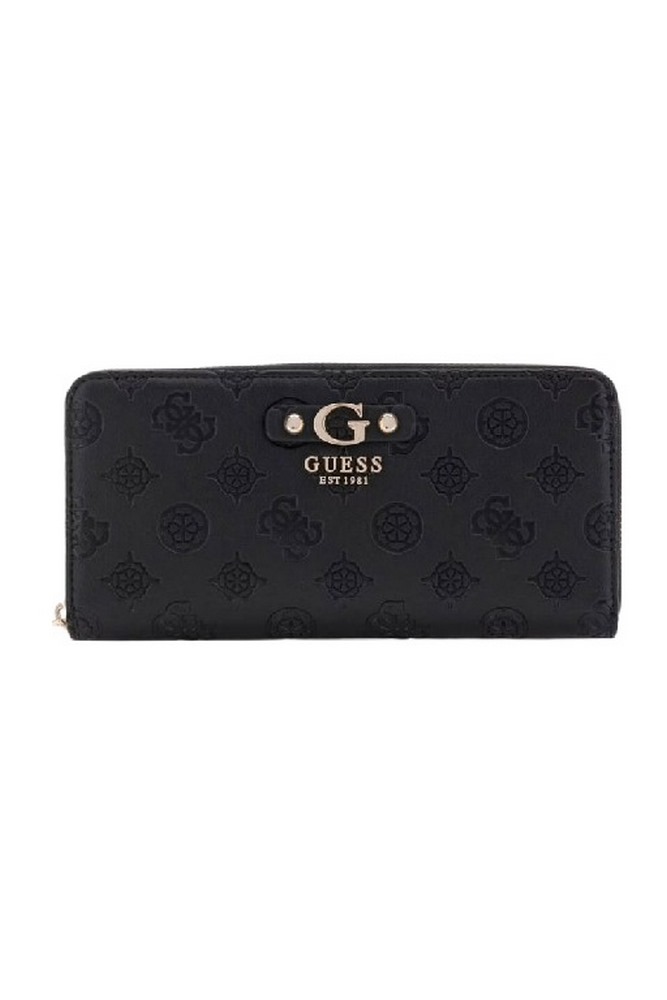 GUESS GERTY SLG LARGE ZIP AROUND ΠΟΡΤΟΦΟΛΙ ΓΥΝΑΙΚΕΙΟ BLACK