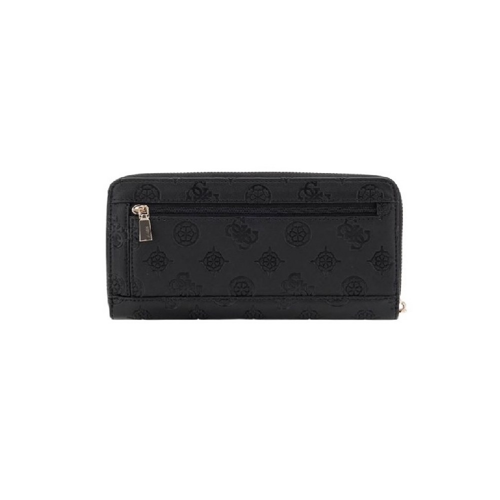GUESS GERTY SLG LARGE ZIP AROUND ΠΟΡΤΟΦΟΛΙ ΓΥΝΑΙΚΕΙΟ BLACK