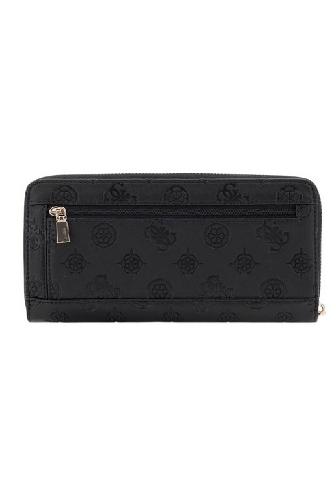 GUESS GERTY SLG LARGE ZIP AROUND ΠΟΡΤΟΦΟΛΙ ΓΥΝΑΙΚΕΙΟ BLACK