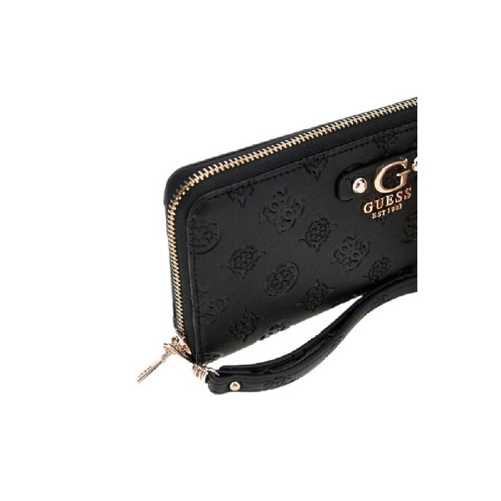 GUESS GERTY SLG LARGE ZIP AROUND ΠΟΡΤΟΦΟΛΙ ΓΥΝΑΙΚΕΙΟ BLACK