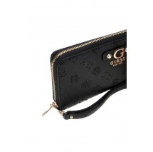GUESS GERTY SLG LARGE ZIP AROUND ΠΟΡΤΟΦΟΛΙ ΓΥΝΑΙΚΕΙΟ BLACK