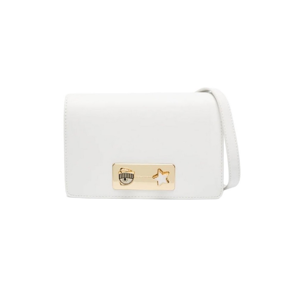 CHIARA FERRAGNI RANGE E - EYE STAR LOCK SMOOTH CALF ΤΣΑΝΤΑ ΓΥΝΑΙΚΕΙΑ WHITE