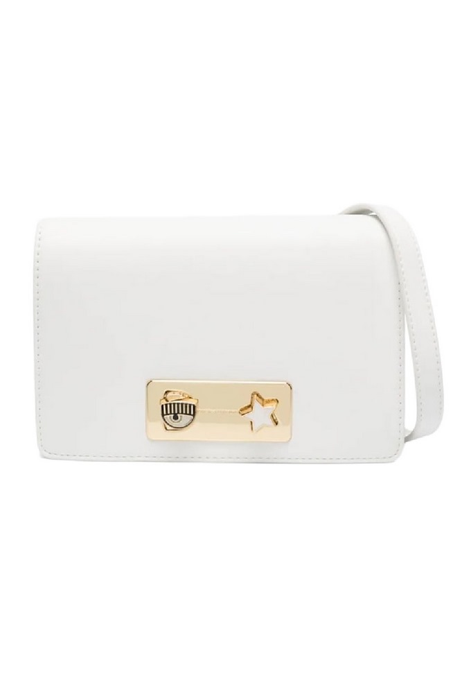 CHIARA FERRAGNI RANGE E - EYE STAR LOCK SMOOTH CALF ΤΣΑΝΤΑ ΓΥΝΑΙΚΕΙΑ WHITE