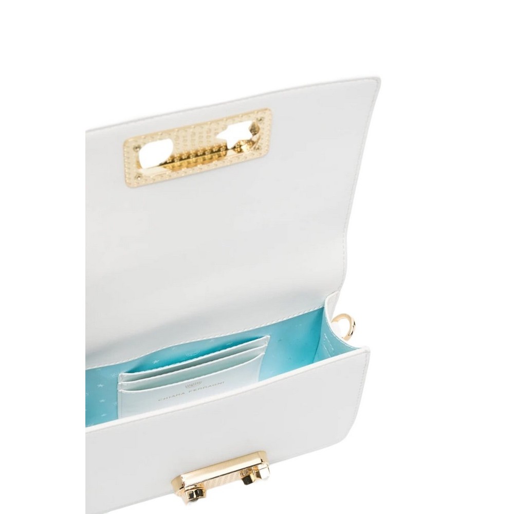 CHIARA FERRAGNI RANGE E - EYE STAR LOCK SMOOTH CALF ΤΣΑΝΤΑ ΓΥΝΑΙΚΕΙΑ WHITE