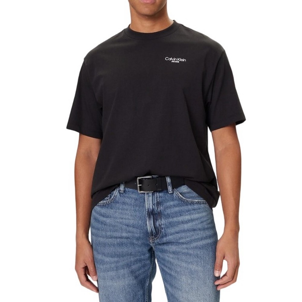 CALVIN KLEIN JEANS LOGO BACK PRINT T-SHIRT ΜΠΛΟΥΖΑ ΑΝΔΡΙΚΗ BLACK