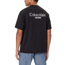 CALVIN KLEIN JEANS LOGO BACK PRINT T-SHIRT ΜΠΛΟΥΖΑ ΑΝΔΡΙΚΗ BLACK