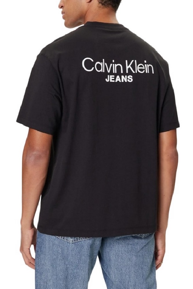 CALVIN KLEIN JEANS LOGO BACK PRINT T-SHIRT ΜΠΛΟΥΖΑ ΑΝΔΡΙΚΗ BLACK