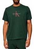 CALVIN KLEIN JEANS HERO MONOLOGO TEE T-SHIRT ΜΠΛΟΥΖΑ ΑΝΔΡΙΚΗ GREEN