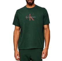 CALVIN KLEIN JEANS HERO MONOLOGO TEE T-SHIRT ΜΠΛΟΥΖΑ ΑΝΔΡΙΚΗ GREEN