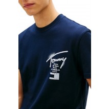 TOMMY JEANS REG CITY SIGN EXT T-SHIRT ΜΠΛΟΥΖΑ ΑΝΔΡΙΚΗ NAVY