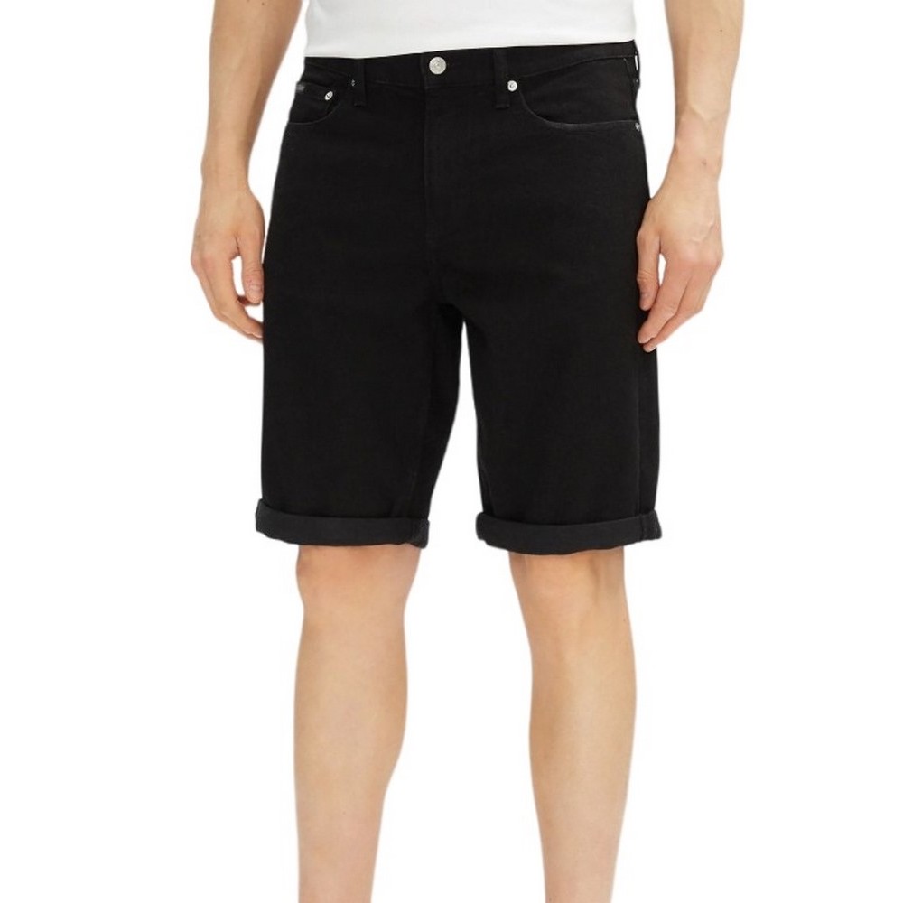 CALVIN KLEIN JEANS SLIM SHORT ΒΕΡΜΟΥΔΑ ΑΝΔΡΙΚΗ BLACK DENIM